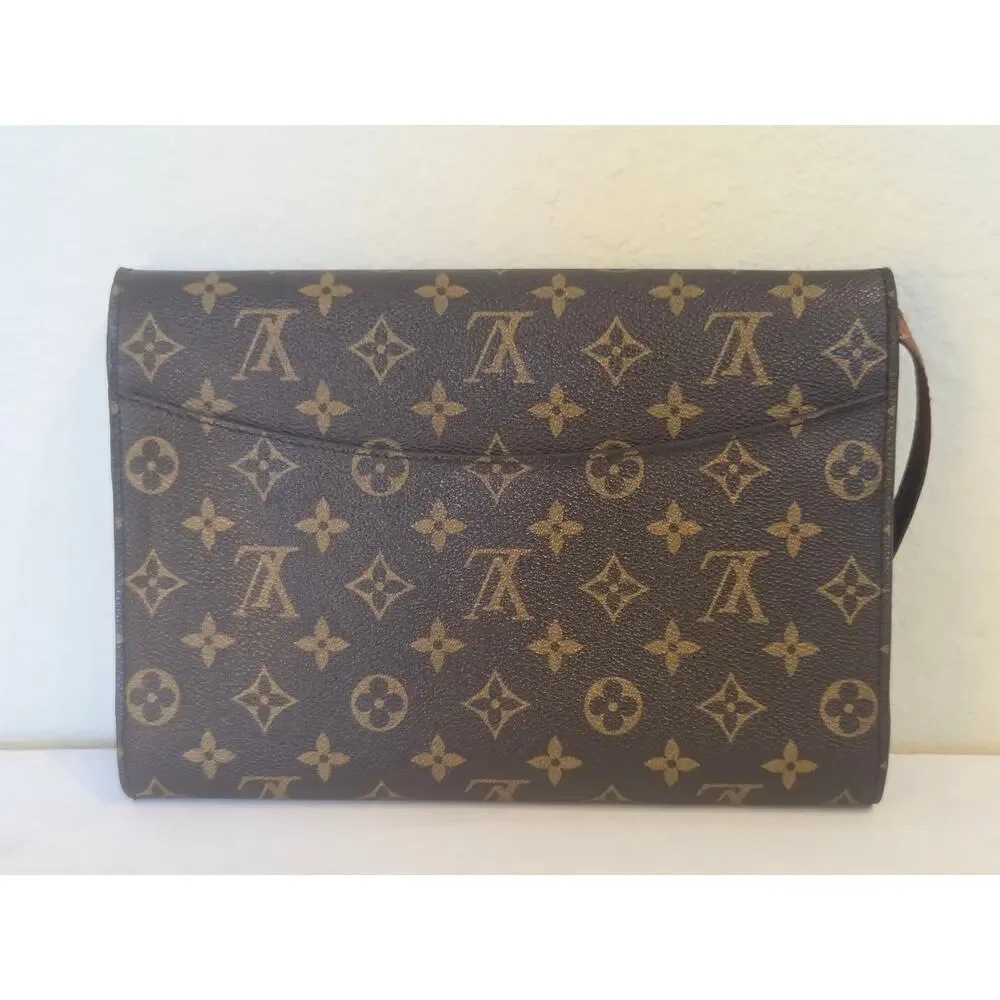 Louis Vuitton Monogram Bordeaux Bag Clutch Crossbody Vintage LV Removable Strap - Picture 6 of 16